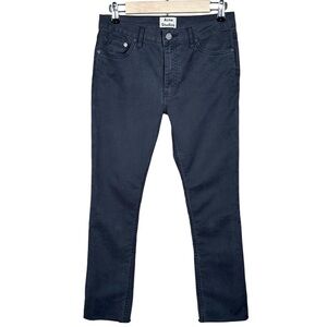 ACNE STUDIOS Flex Ups Straight Ankle Crop Jeans in black